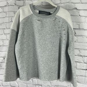 Gray Distressed Sweatshirt